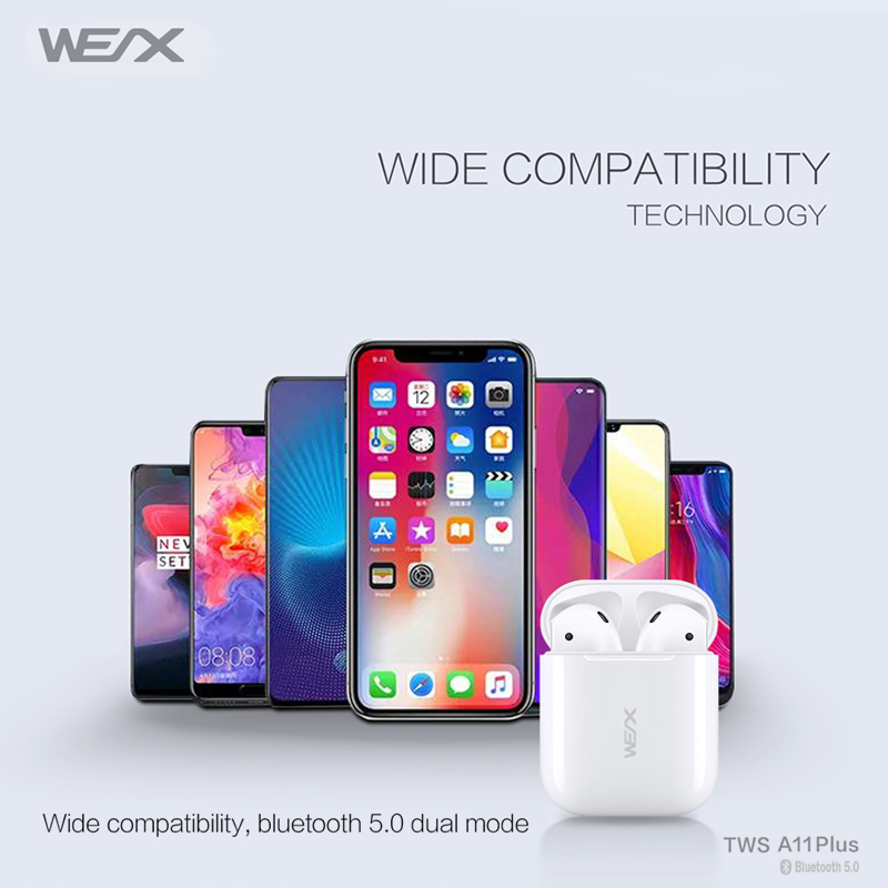 WEX -A11 Plus безжични слушалки за уши в закрито помещение 65292222; блутут 5.0 слушалки в закрито помещение 65222222; TWS Ob6588Name